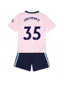 Arsenal Oleksandr Zinchenko #35 Ausweichtrikot für Kinder 2022-23 Kurzarm (+ Kurze Hosen)